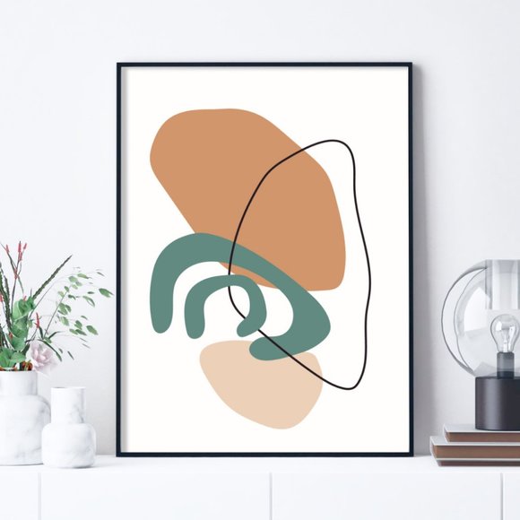 2/$35 Modern Minimalist Abstract Boho Wall Art Print Home Decor [No Frame] - Picture 3 of 6